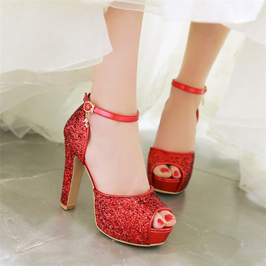 High Heel Platform Sandals - Image 28