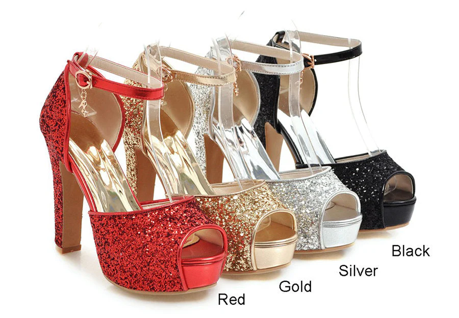 High Heel Platform Sandals - Image 31