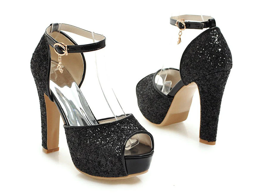High Heel Platform Sandals - Image 35