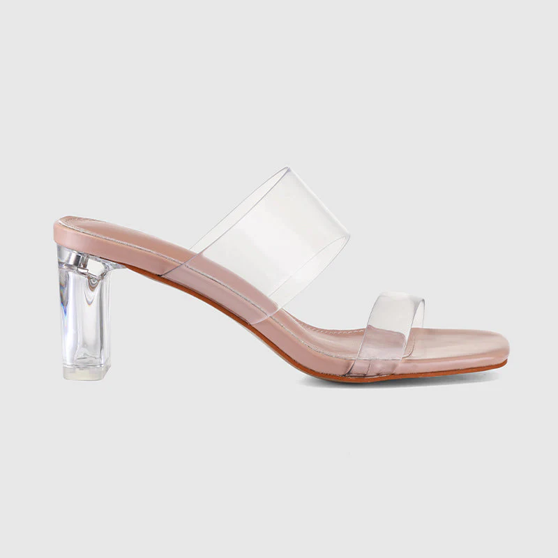 Thick Heel Square Hollow Sandals - Image 27