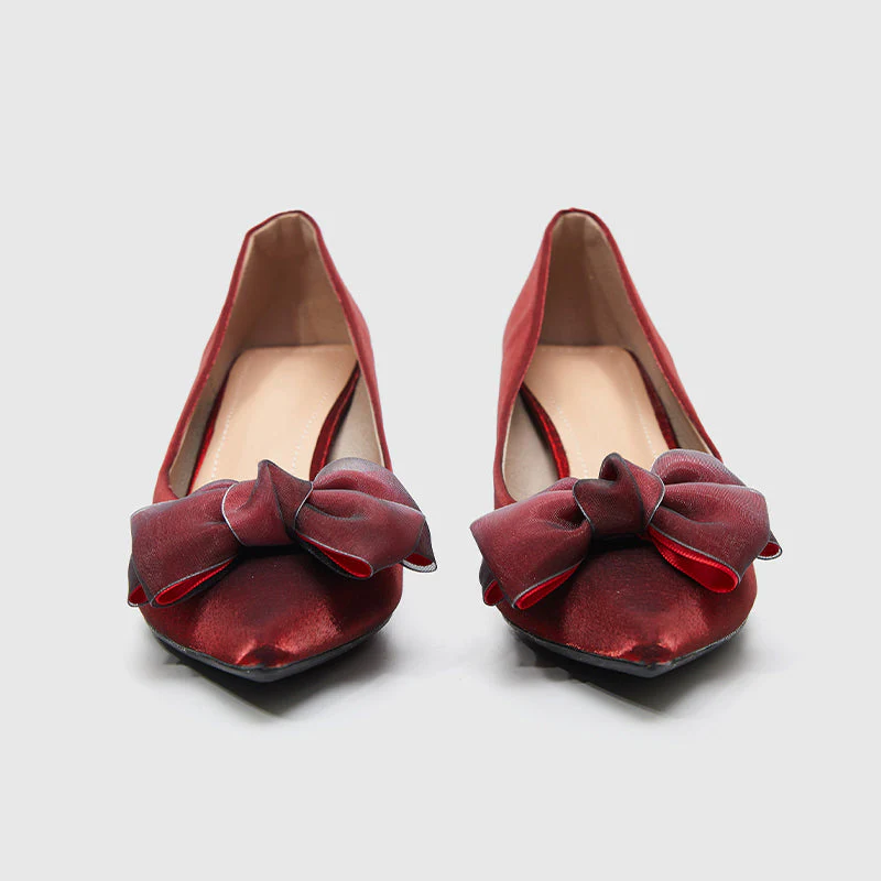 Pointy Toe Pumps Red - Image 4