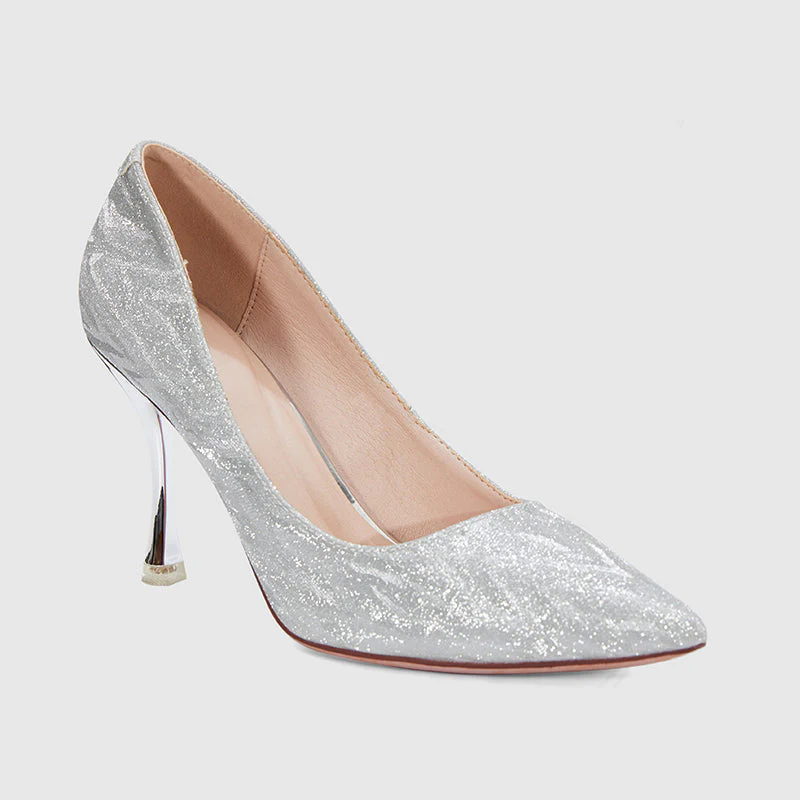 Pointed Thin Heel Shallow Pumps - Image 19