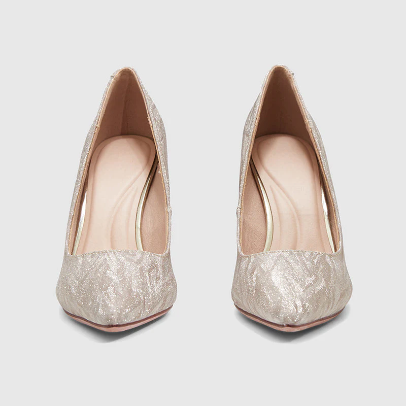 Pointed Thin Heel Shallow Pumps - Image 4