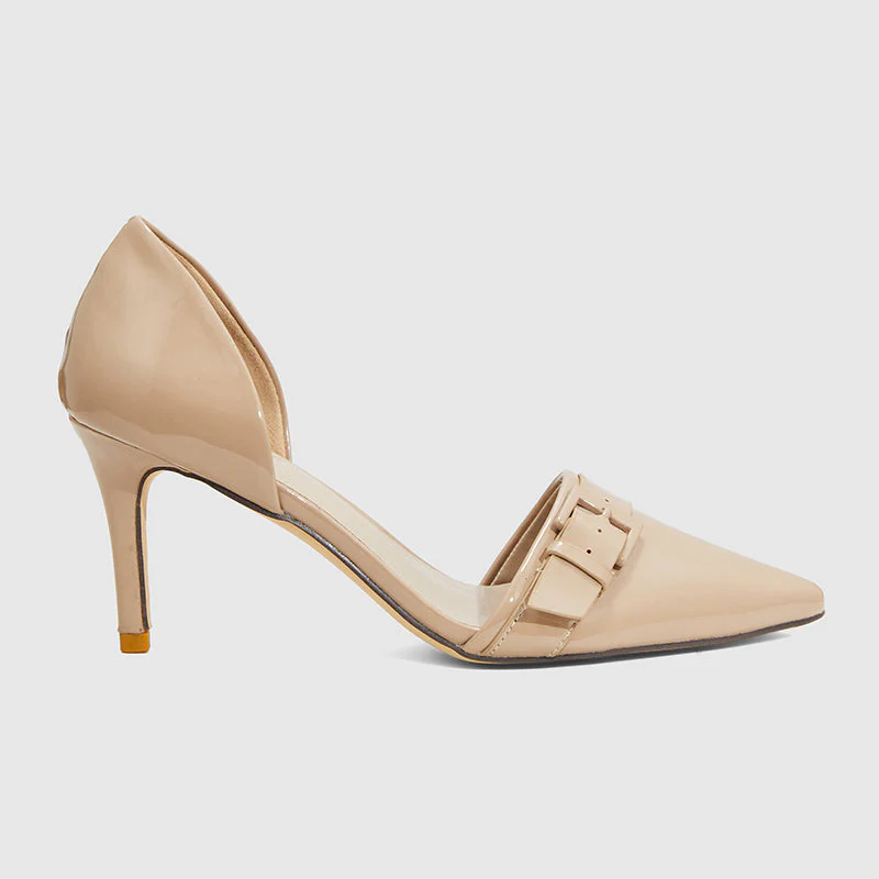 Pointy Toe Pumps Apricot - Image 2