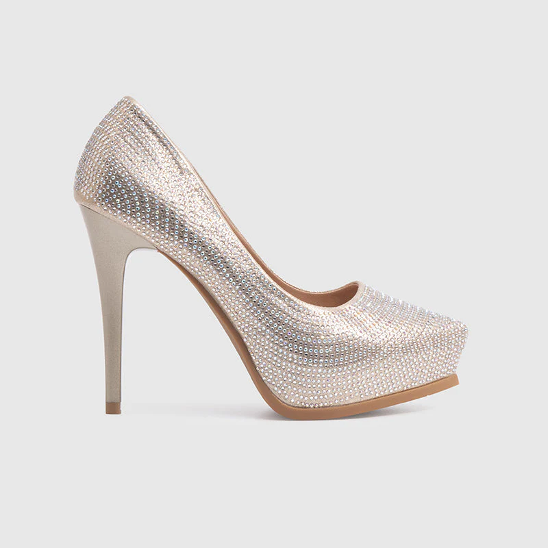 Platform Pumps Gold - Image 2