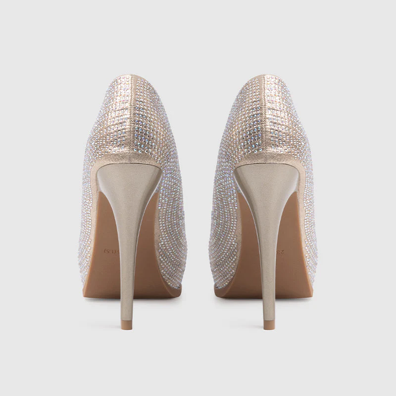 Platform Pumps Gold - Image 4