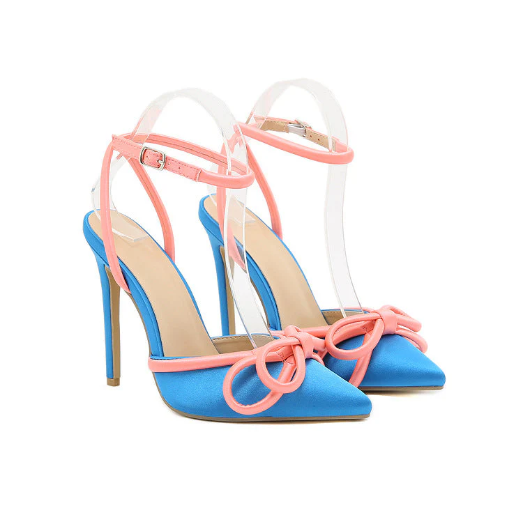 High Heels Satin Sandals - Image 4