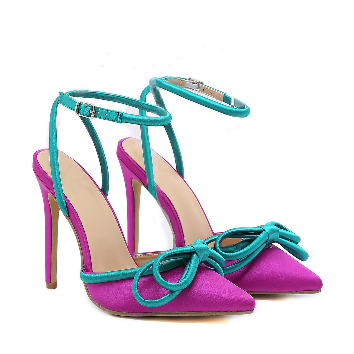 High Heels Satin Sandals - Image 5