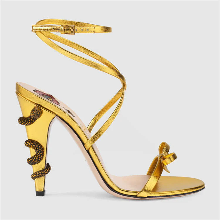 High Heels Winding Sandals - Image 3