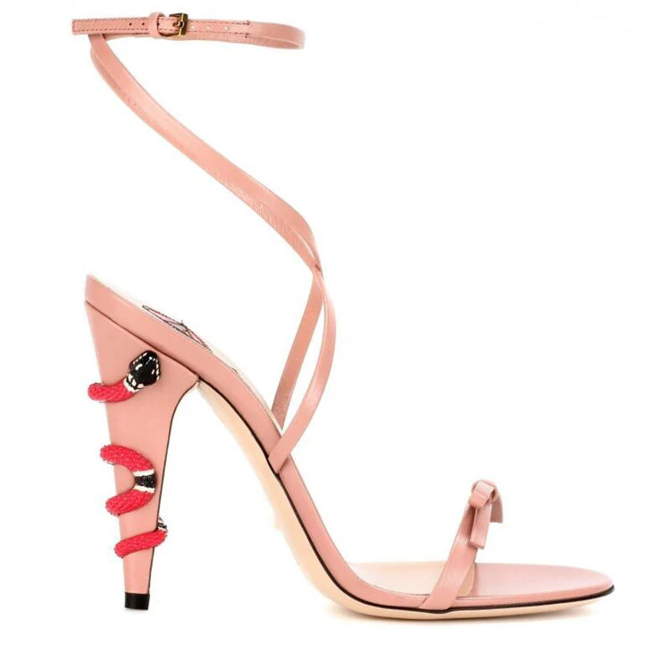 High Heels Winding Sandals - Image 4