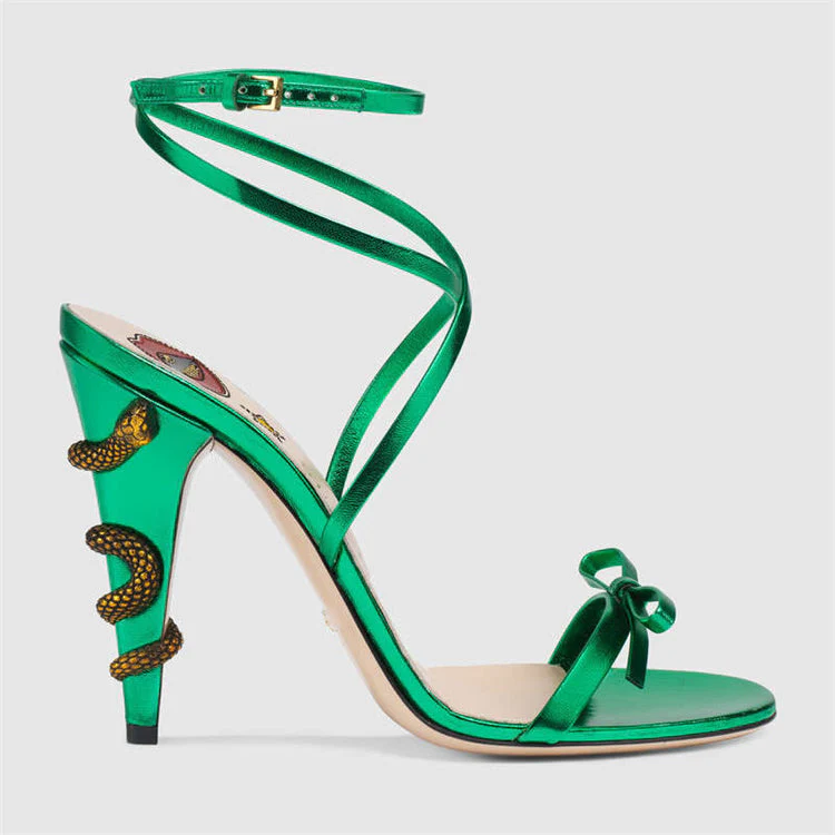 High Heels Winding Sandals - Image 5