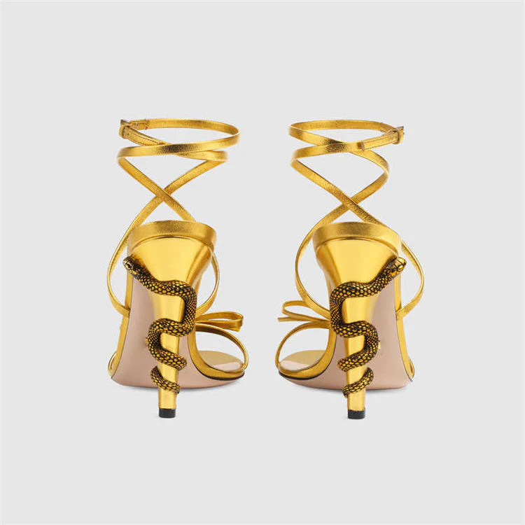 High Heels Winding Sandals - Image 8