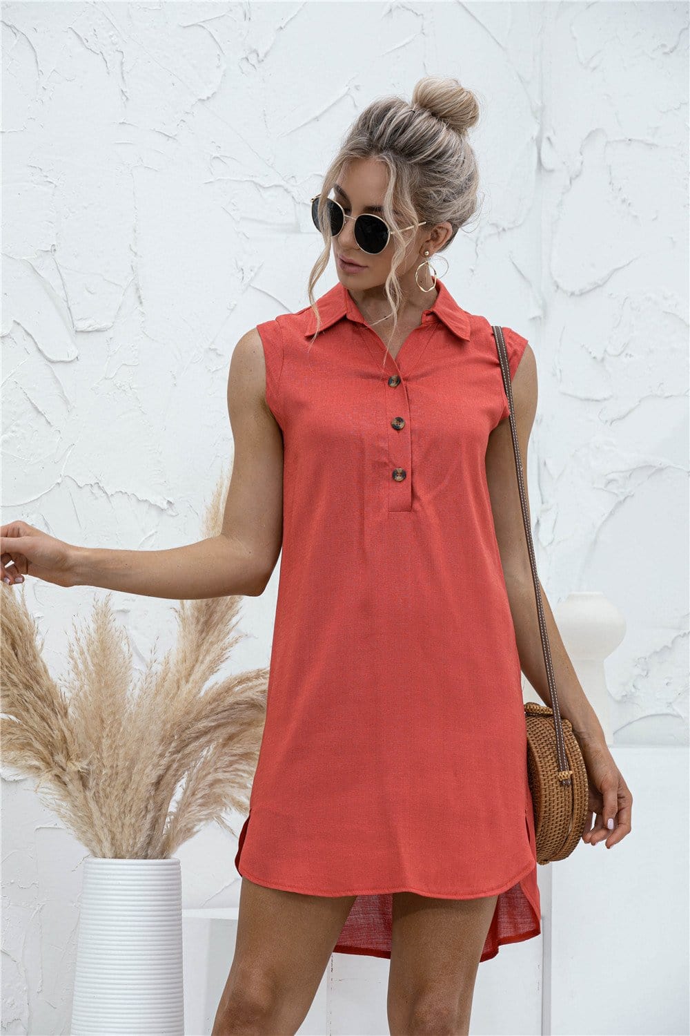 High-Low Button Tunic - Image 11