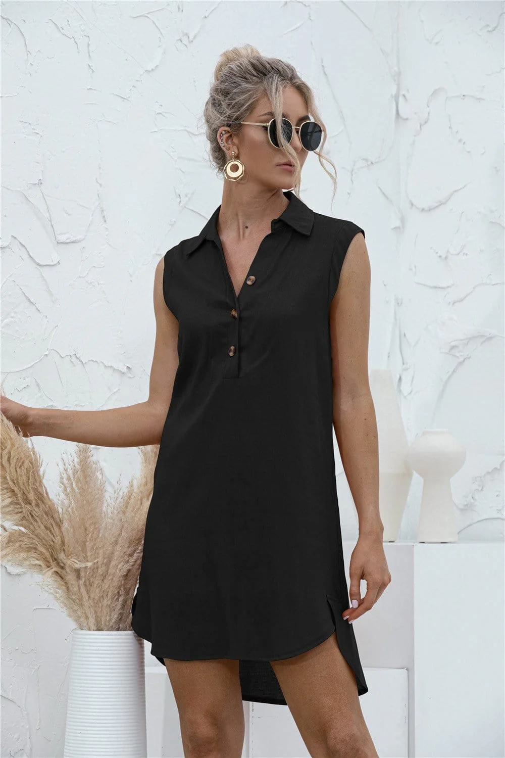High-Low Button Tunic - Image 3