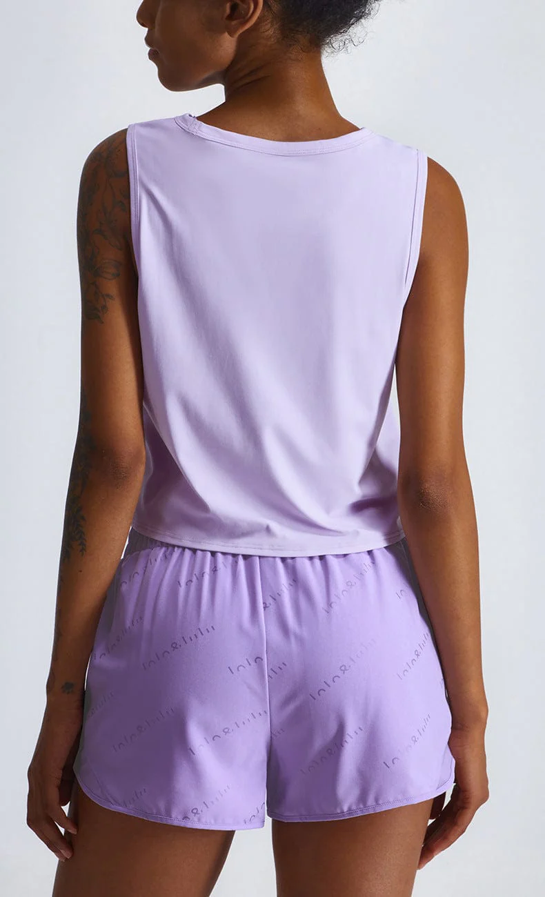 High Neck Cropped Boxy Lightweight Tank - Image 13