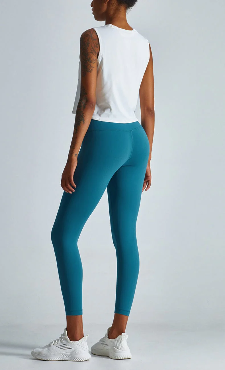 High Neck Cropped Boxy Lightweight Tank - Image 16
