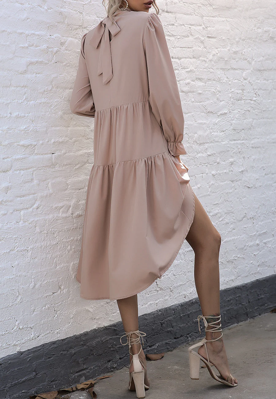 High Neck High Low Dress - Image 28