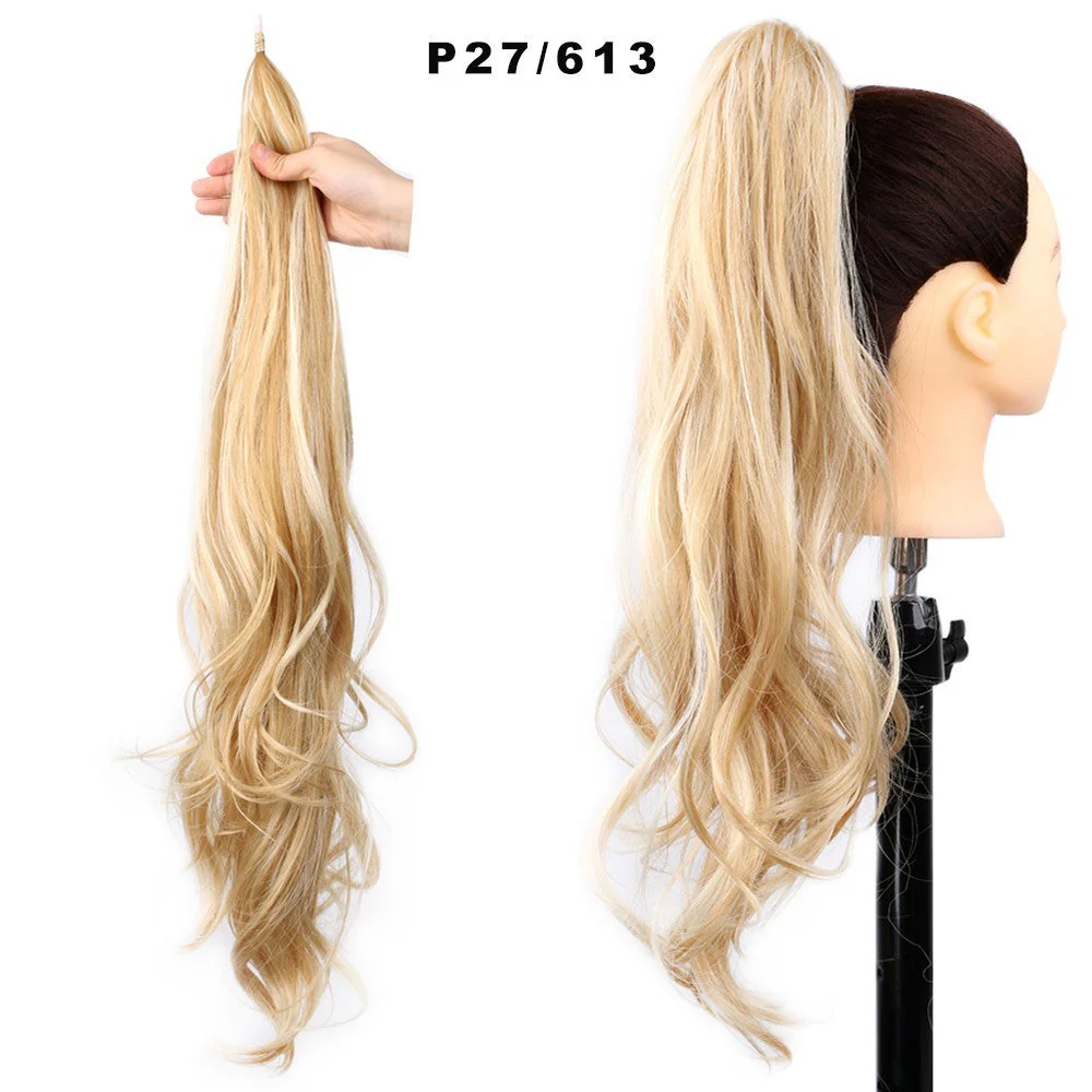 High Ponytail Wig Winding Big Wave Long Curly Hair - Image 19