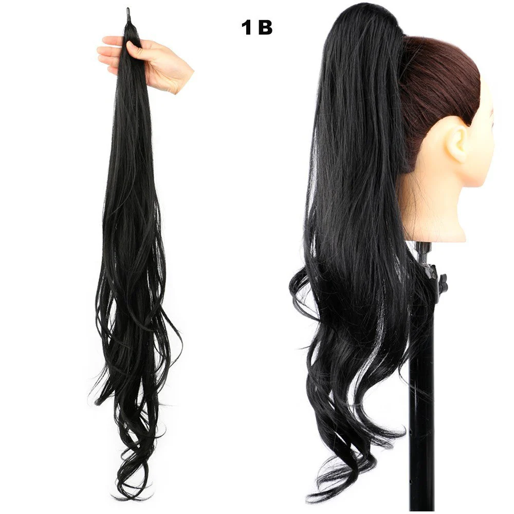 High Ponytail Wig Winding Big Wave Long Curly Hair - Image 6