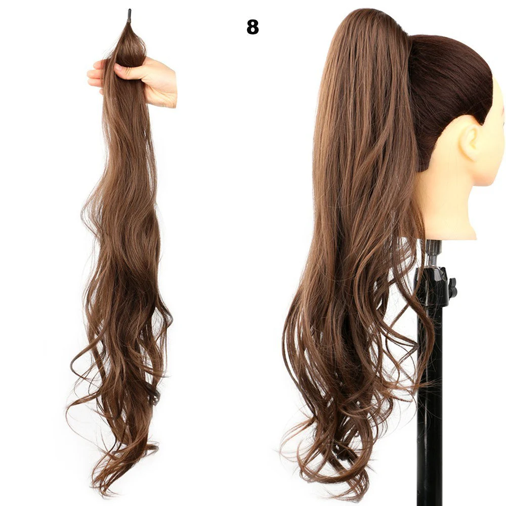 High Ponytail Wig Winding Big Wave Long Curly Hair - Image 8