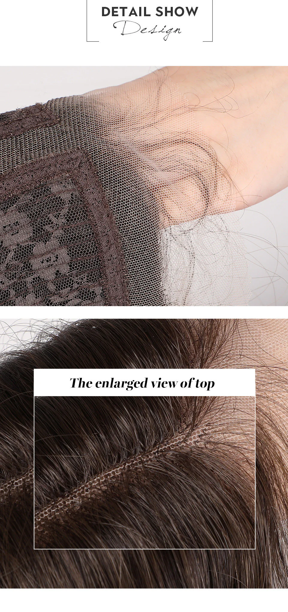 High Quality High-temperature Fiber Chemical Fiber Hair Forehead Wig For Women - Image 6