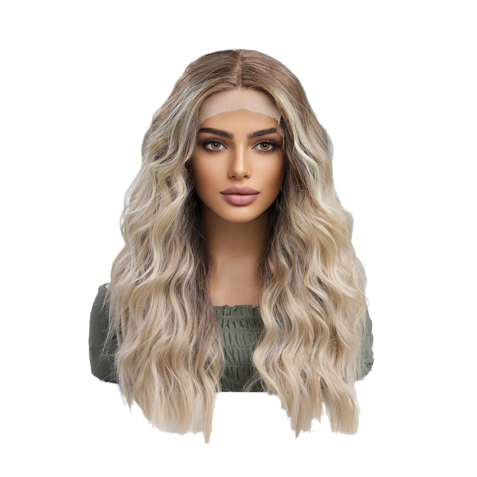 High Quality High-temperature Fiber Chemical Fiber Hair Forehead Wig For Women - Image 8