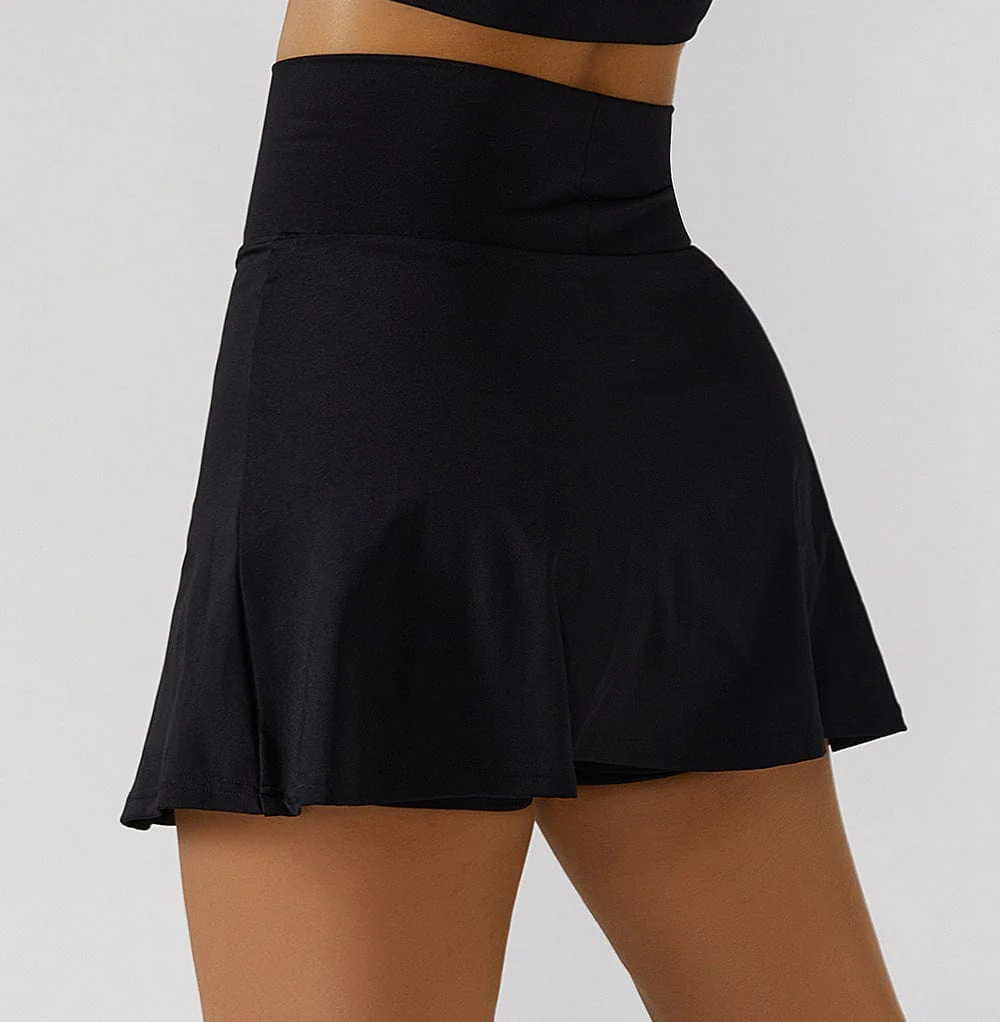 High Rise Buttery Soft Slit Mini Fitness Skort - Image 12