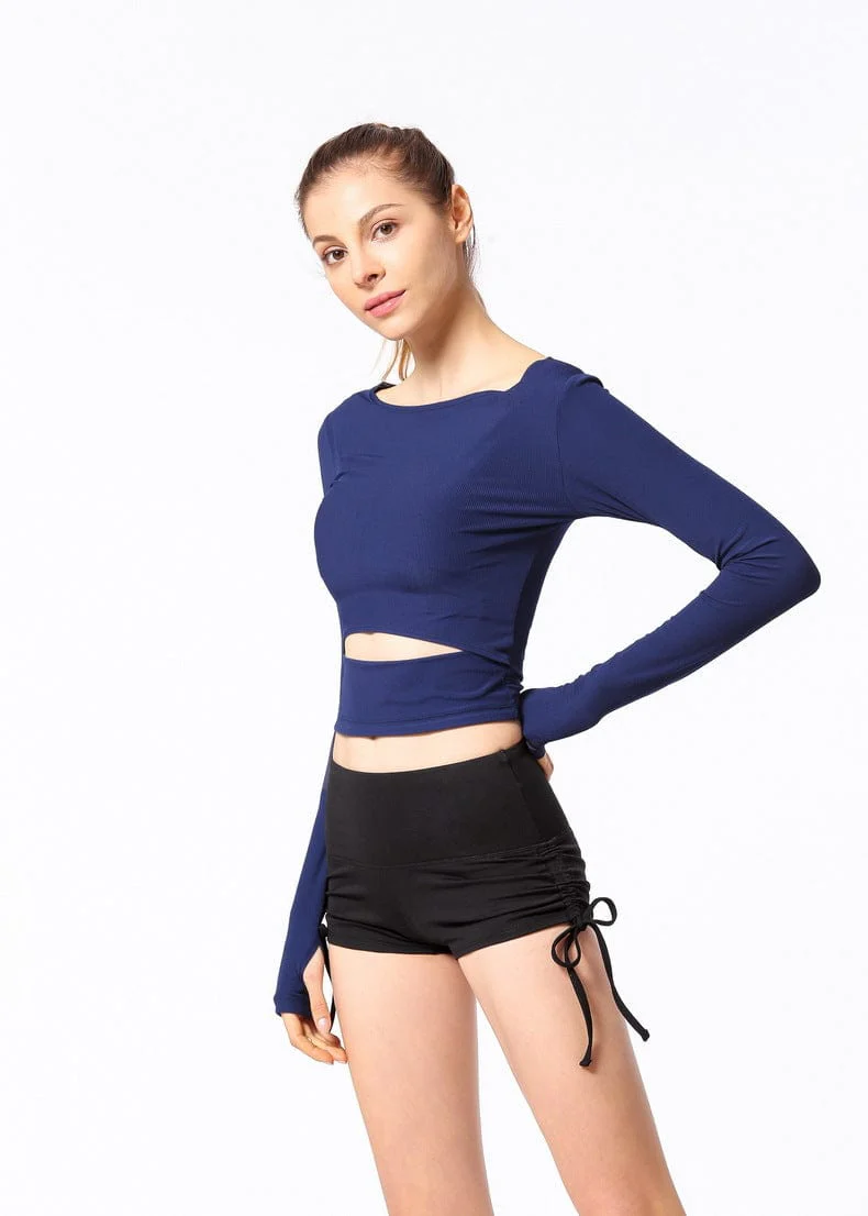 High Rise Mini Shorts with Adjustable Strings - Image 10