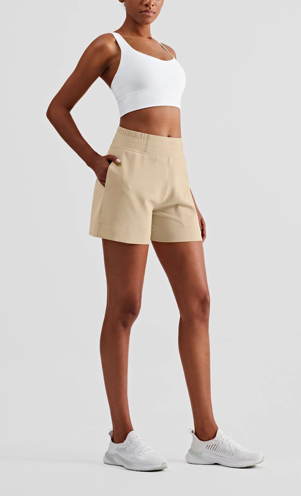 High Rise Relaxed Athletic Shorts - Image 3
