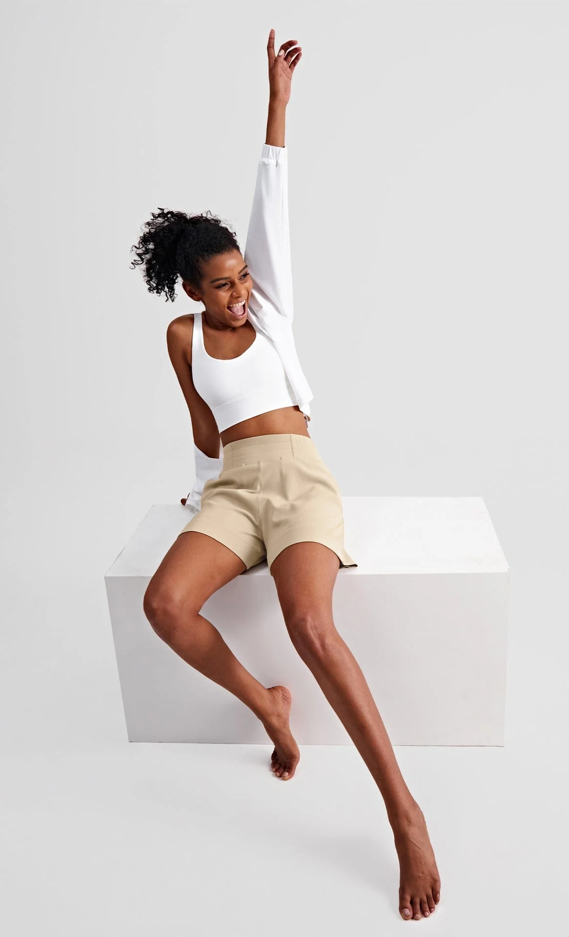 High Rise Relaxed Athletic Shorts - Image 5