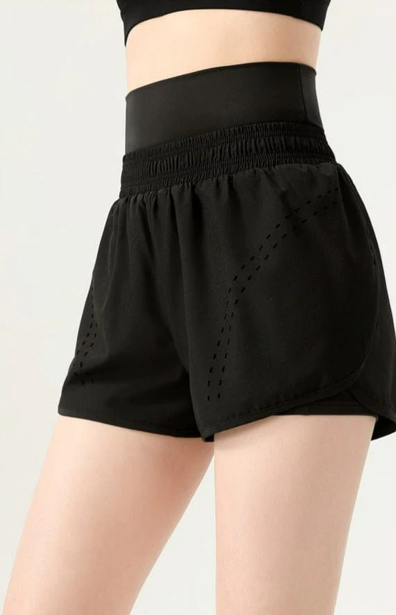 High Rise Waist Band Active Shorts - Image 2