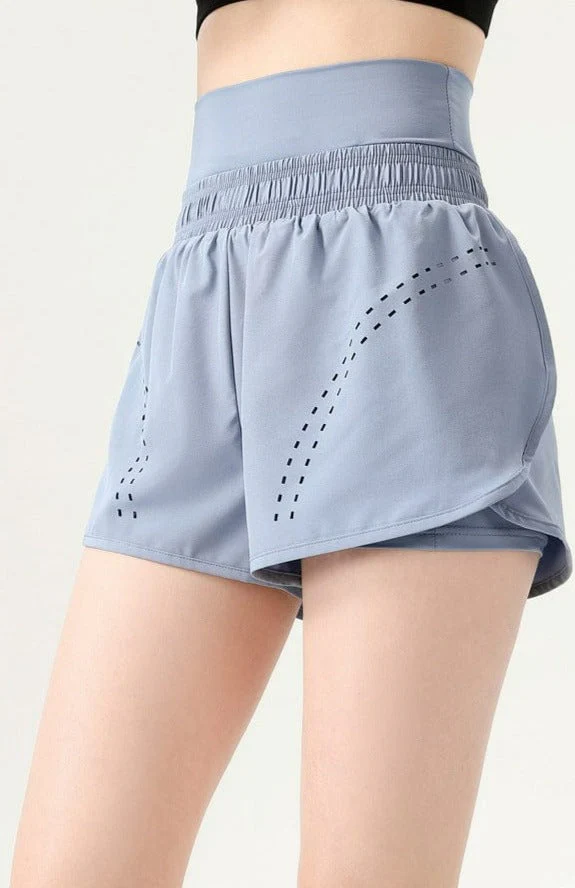 High Rise Waist Band Active Shorts - Image 4