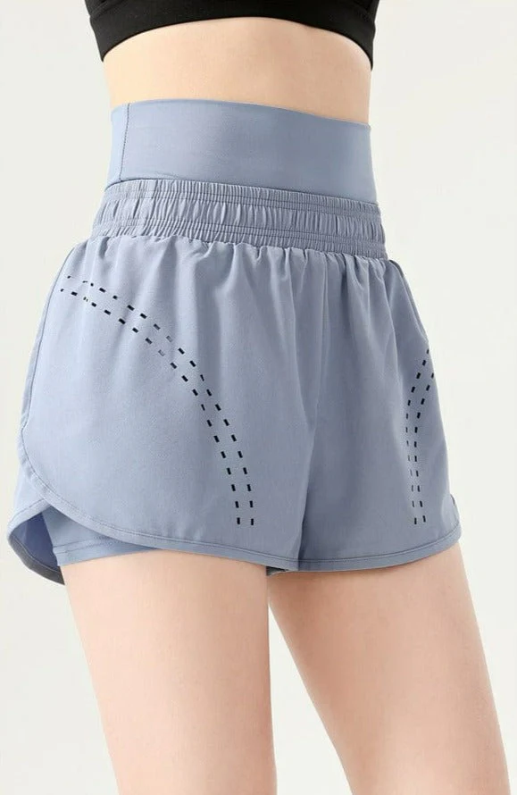 High Rise Waist Band Active Shorts - Image 5