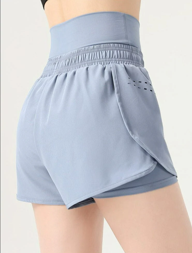 High Rise Waist Band Active Shorts - Image 6