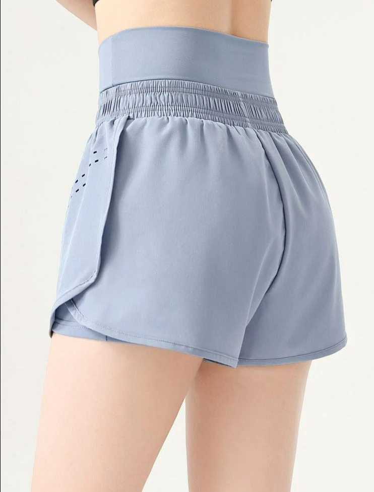 High Rise Waist Band Active Shorts - Image 7