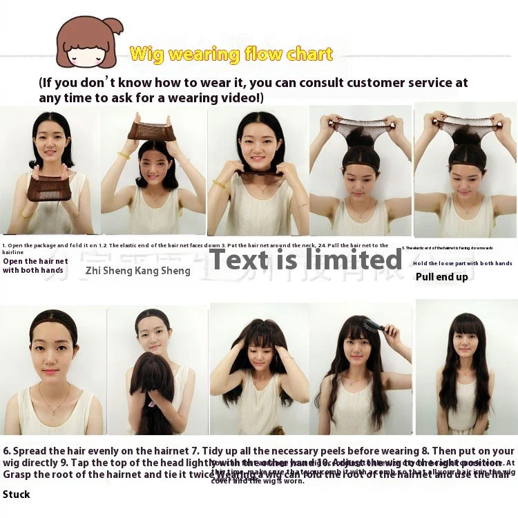High Temperature Synthetic Long Straight Hair Cover - Image 6