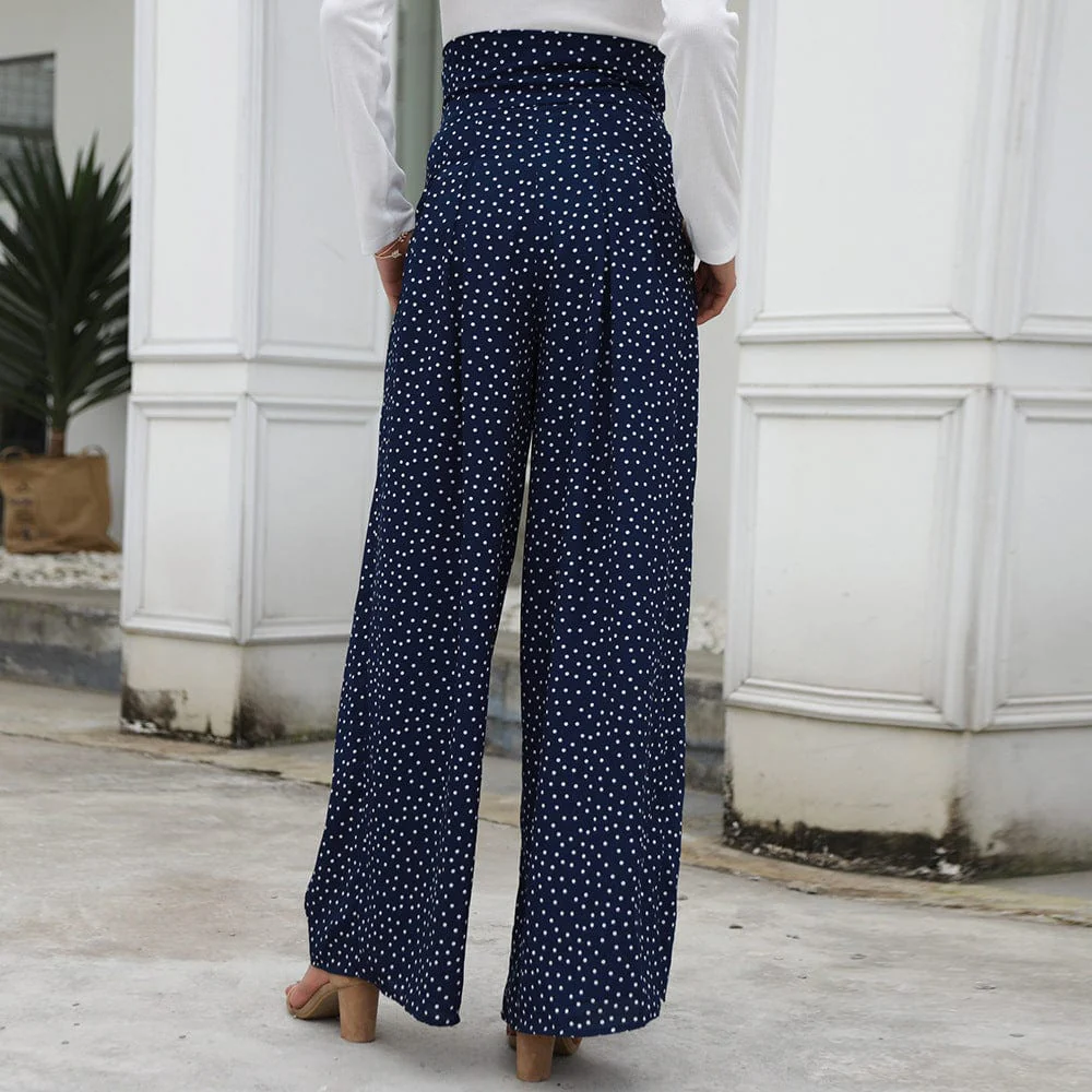 High Waist Polka Dot Pants - Image 13