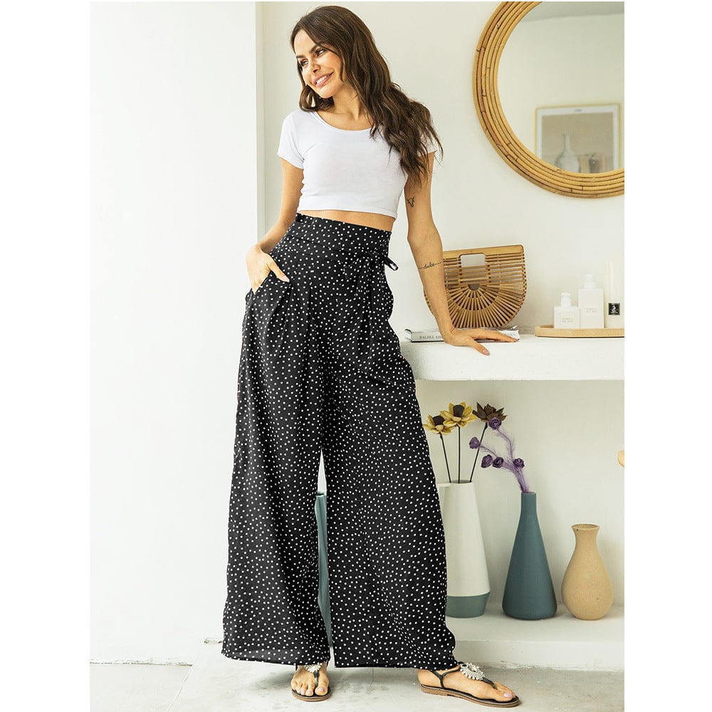 High Waist Polka Dot Pants - Image 2