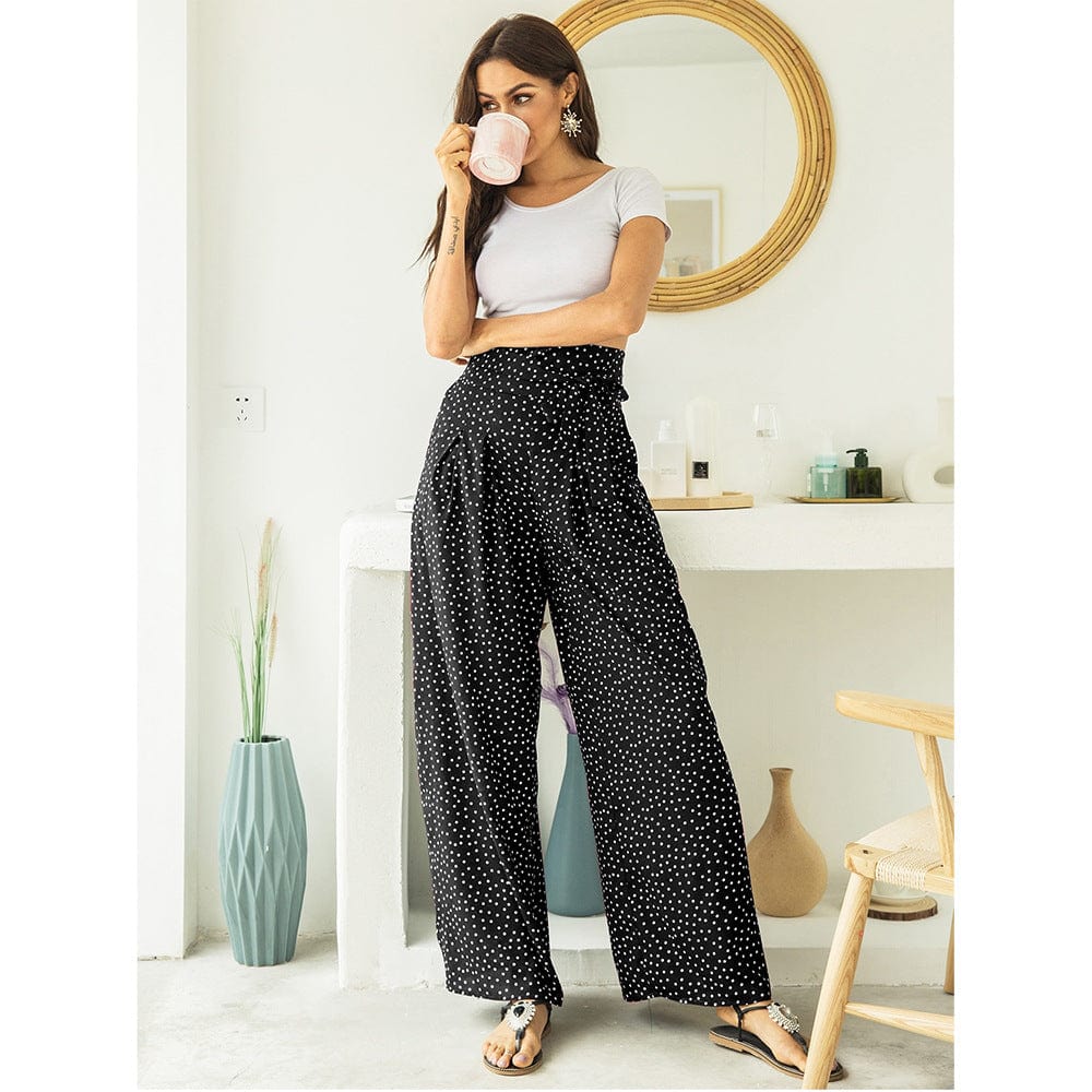 High Waist Polka Dot Pants - Image 4