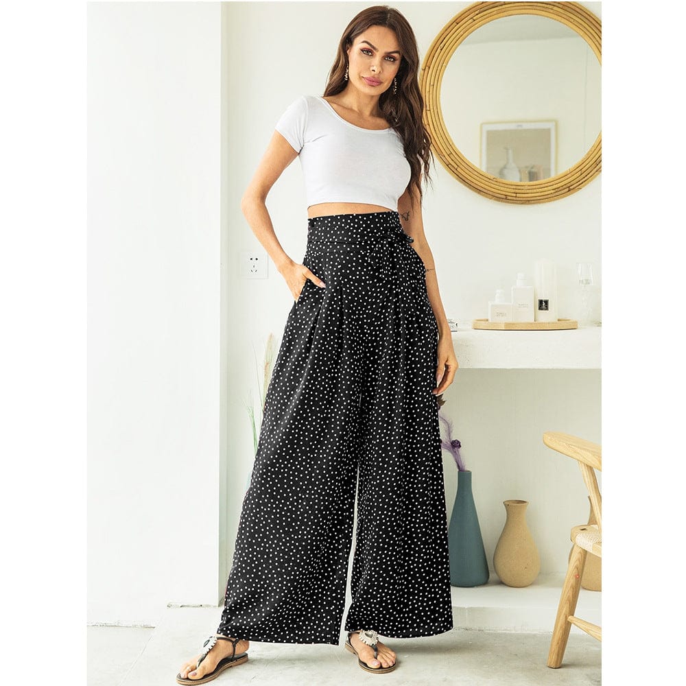 High Waist Polka Dot Pants - Image 6