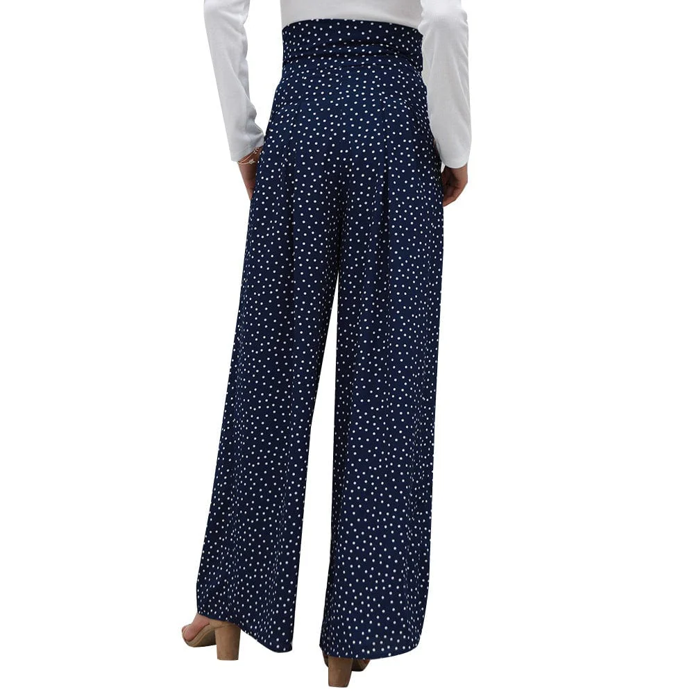 High Waist Polka Dot Pants - Image 8