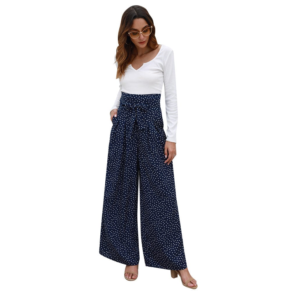 High Waist Polka Dot Pants - Image 9