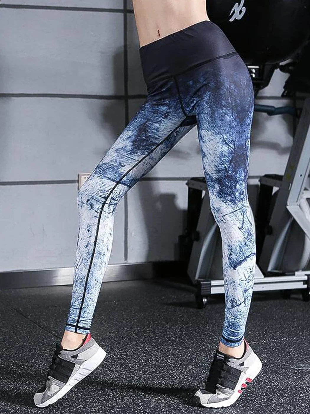 High Waist Printed Yoga Pants Full-Length Workout Fitness Leggings - Image 15