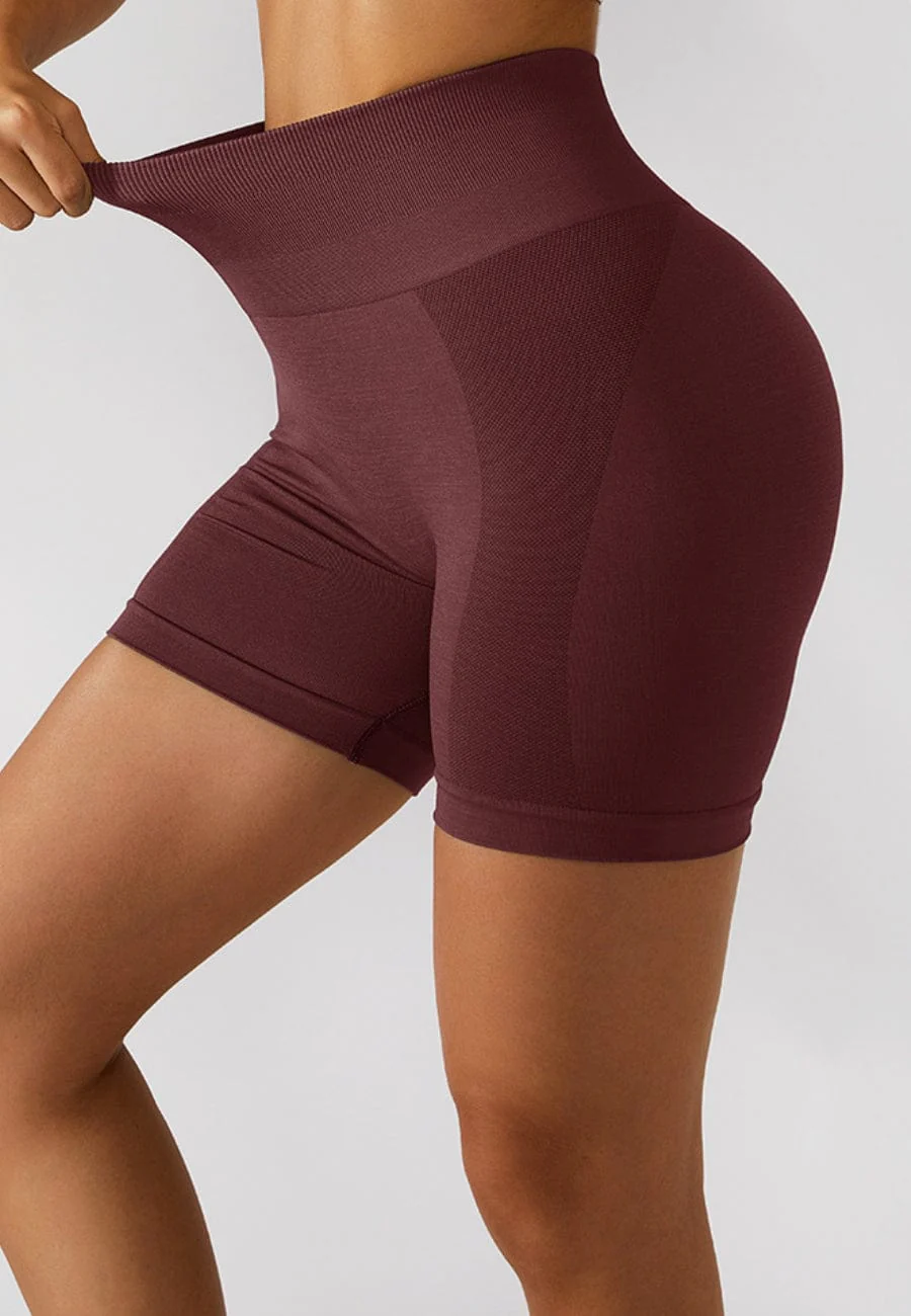 High Waist Side Mesh Active Shorts - Image 15