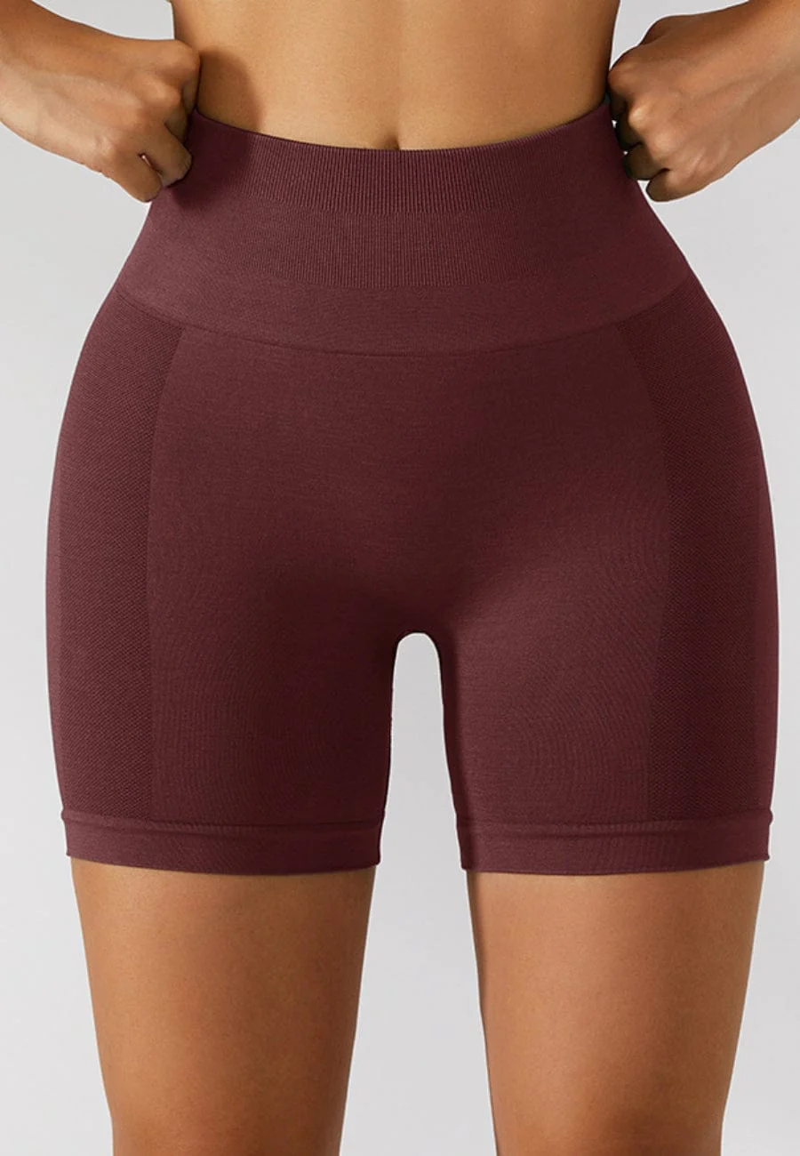High Waist Side Mesh Active Shorts - Image 17