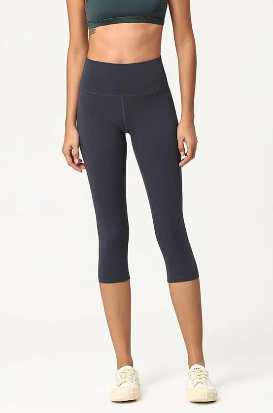 High Waisted Cropped Fitness Leggings - Image 14