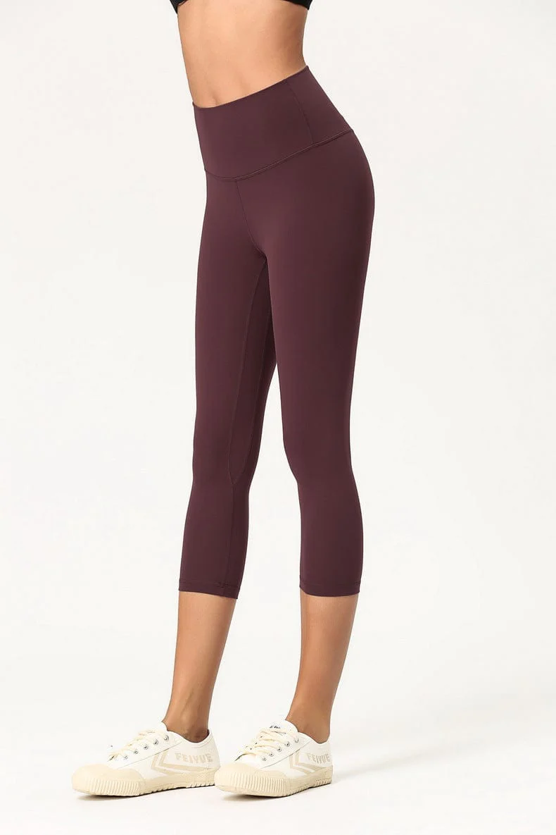 High Waisted Cropped Fitness Leggings - Image 8