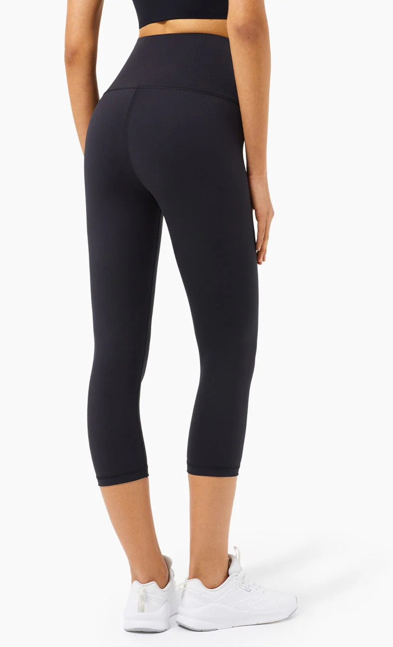 High Waisted Cropped Leggings - Image 2