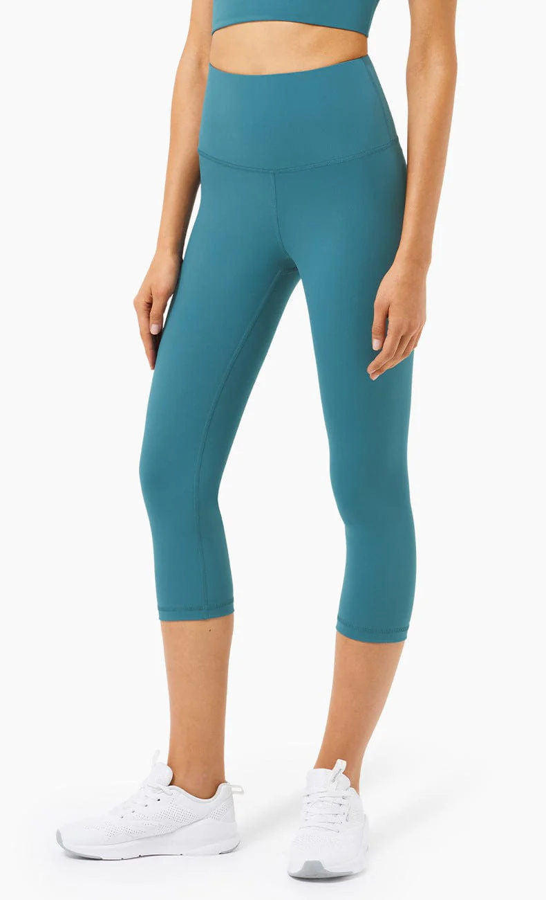 High Waisted Cropped Leggings - Image 5