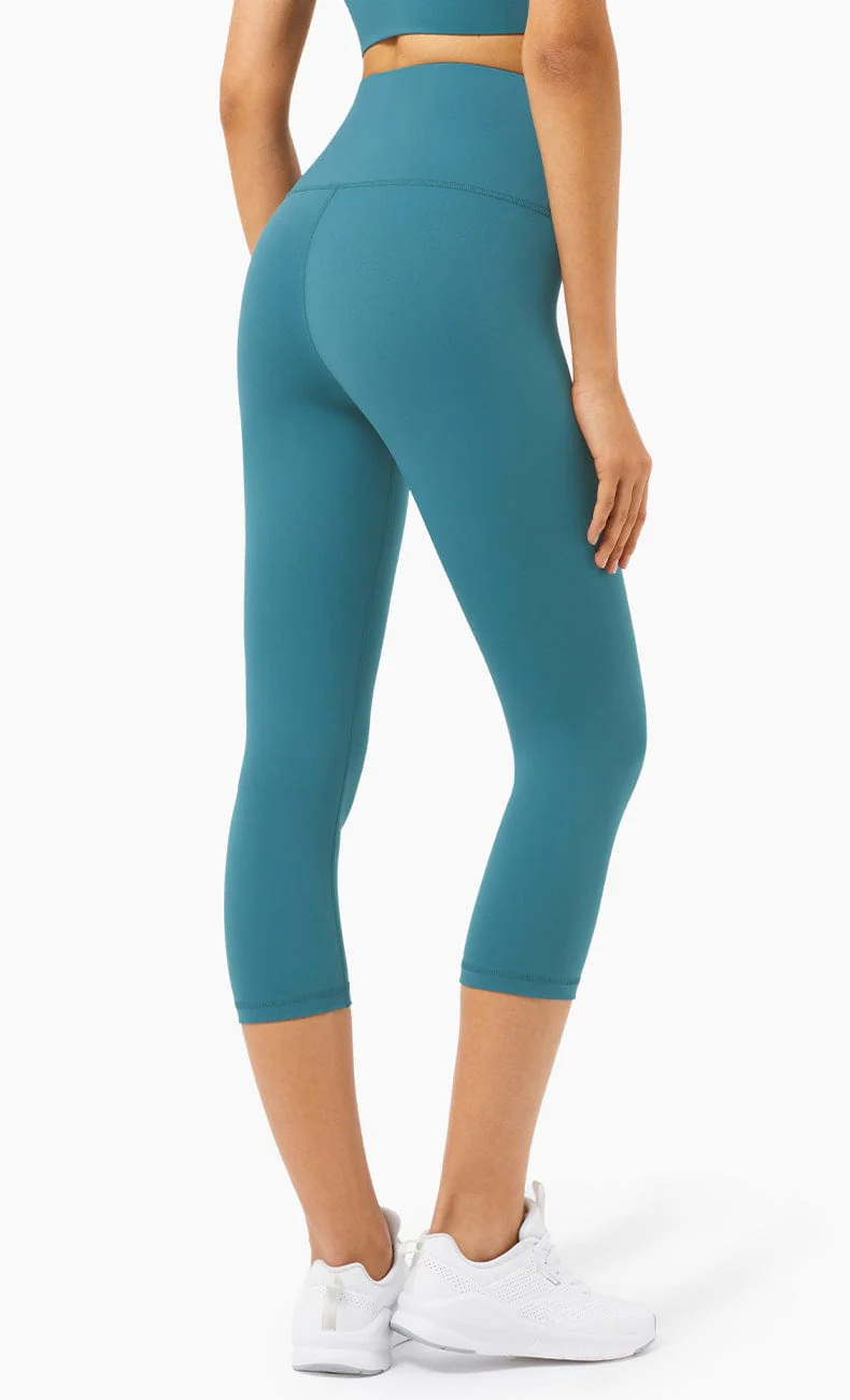 High Waisted Cropped Leggings - Image 6